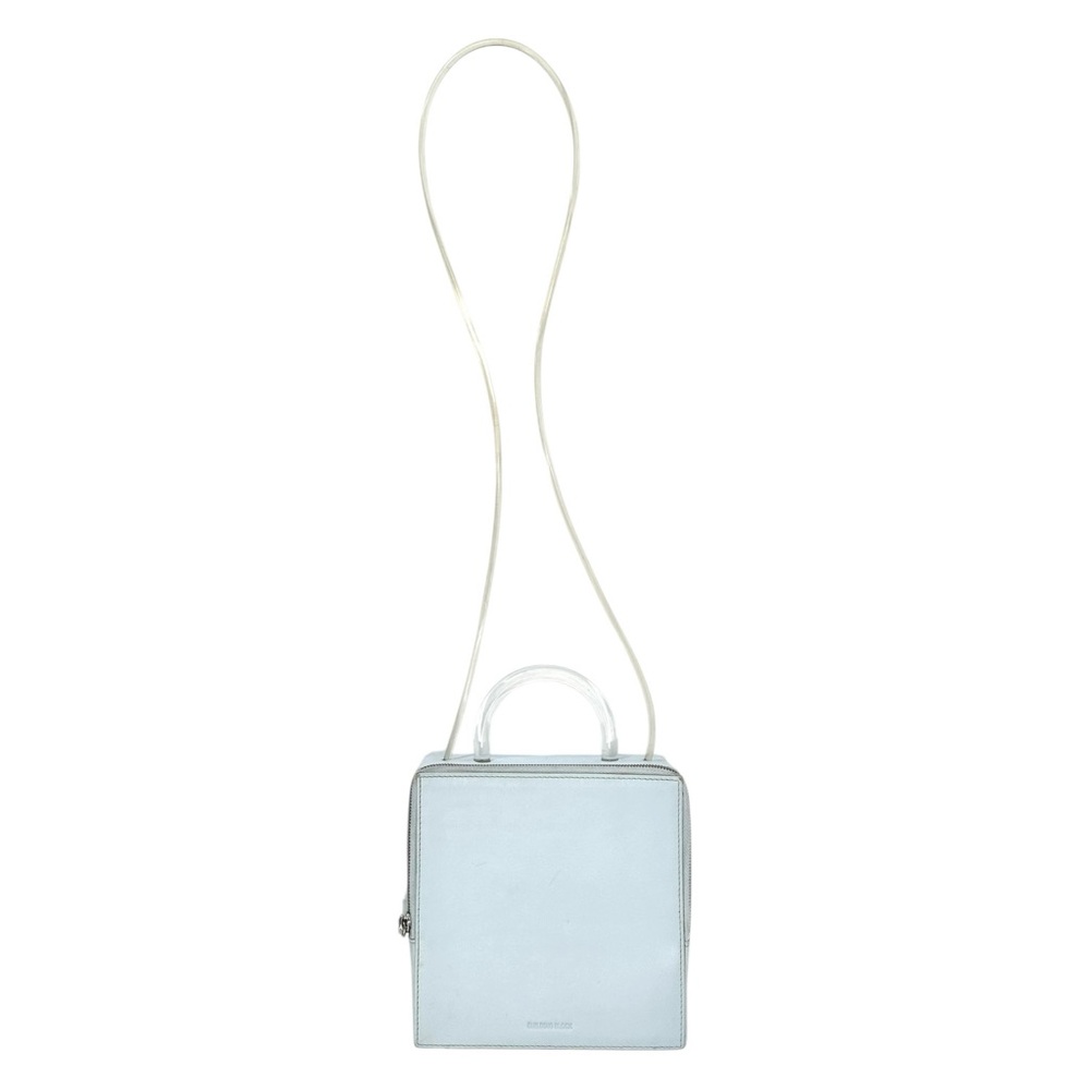 Building Block Box In Cloud - Light Baby Blue Crossbody Hard Shell Box Bag